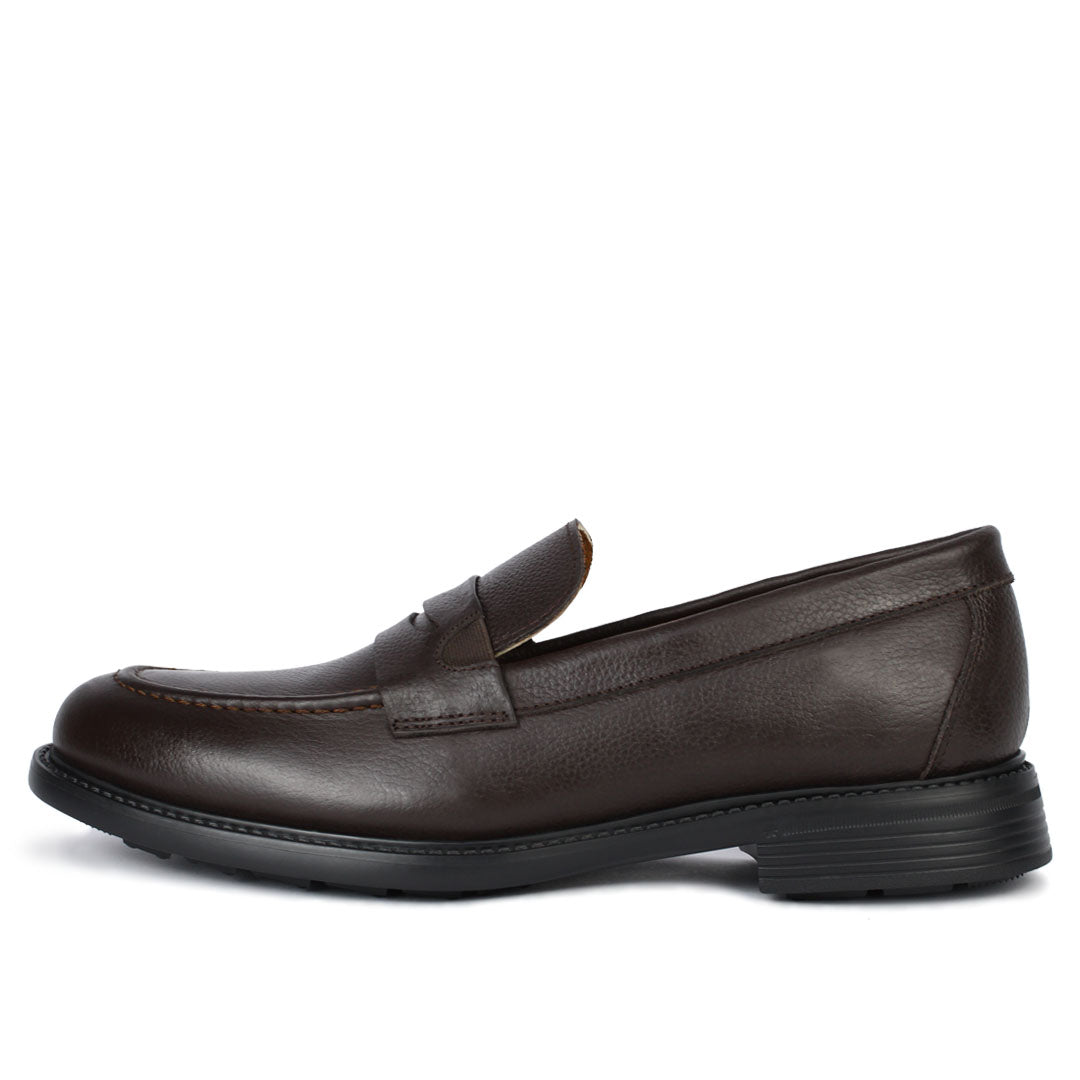 T05 MOCASSIN EN CUIR MARRON